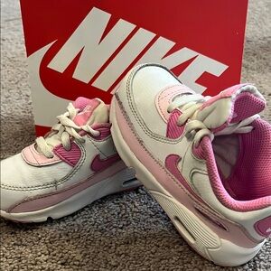 Nike Air Max 90 White/Playful Pink-Pink Foam Low-Top Sneakers